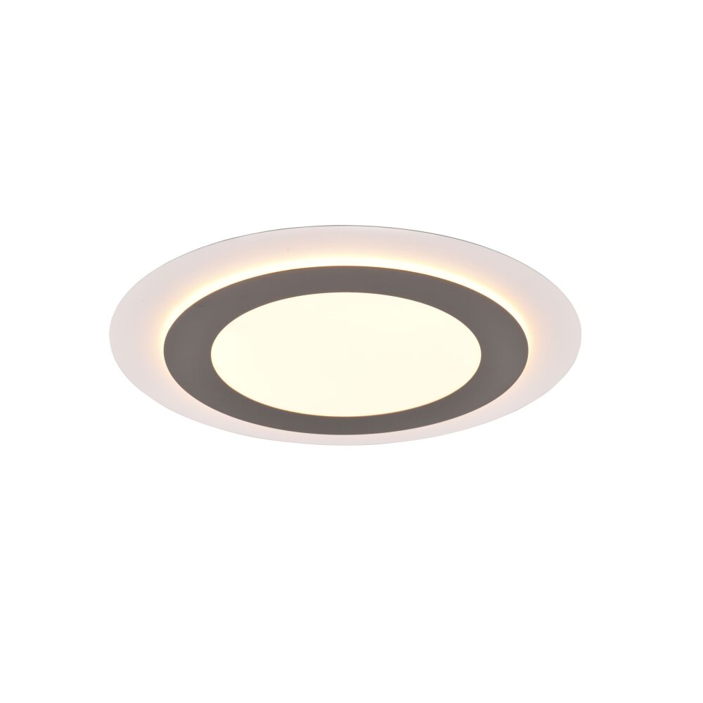 Trio MORGAN Deckenleuchte LED Nickel-Matt, 1-flammig, Fernbedienung main product photo