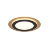 Trio MORGAN Deckenleuchte LED Gold, Schwarz, 1-flammig, Fernbedienung