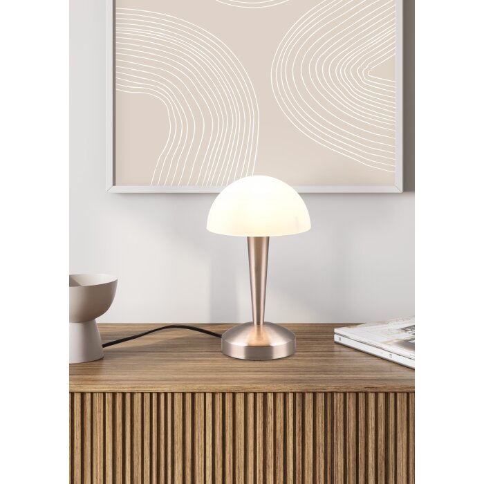 Reality CANARIA Tischleuchte LED Nickel-Matt, 1-flammig Reality CANARIA Tischleuchte LED Nickel-Matt, 1-flammig