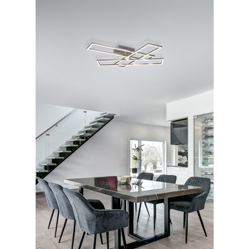 Reality Corso Deckenleuchte LED Nickel-Matt, 1-flammig, Fernbedienung main product photo