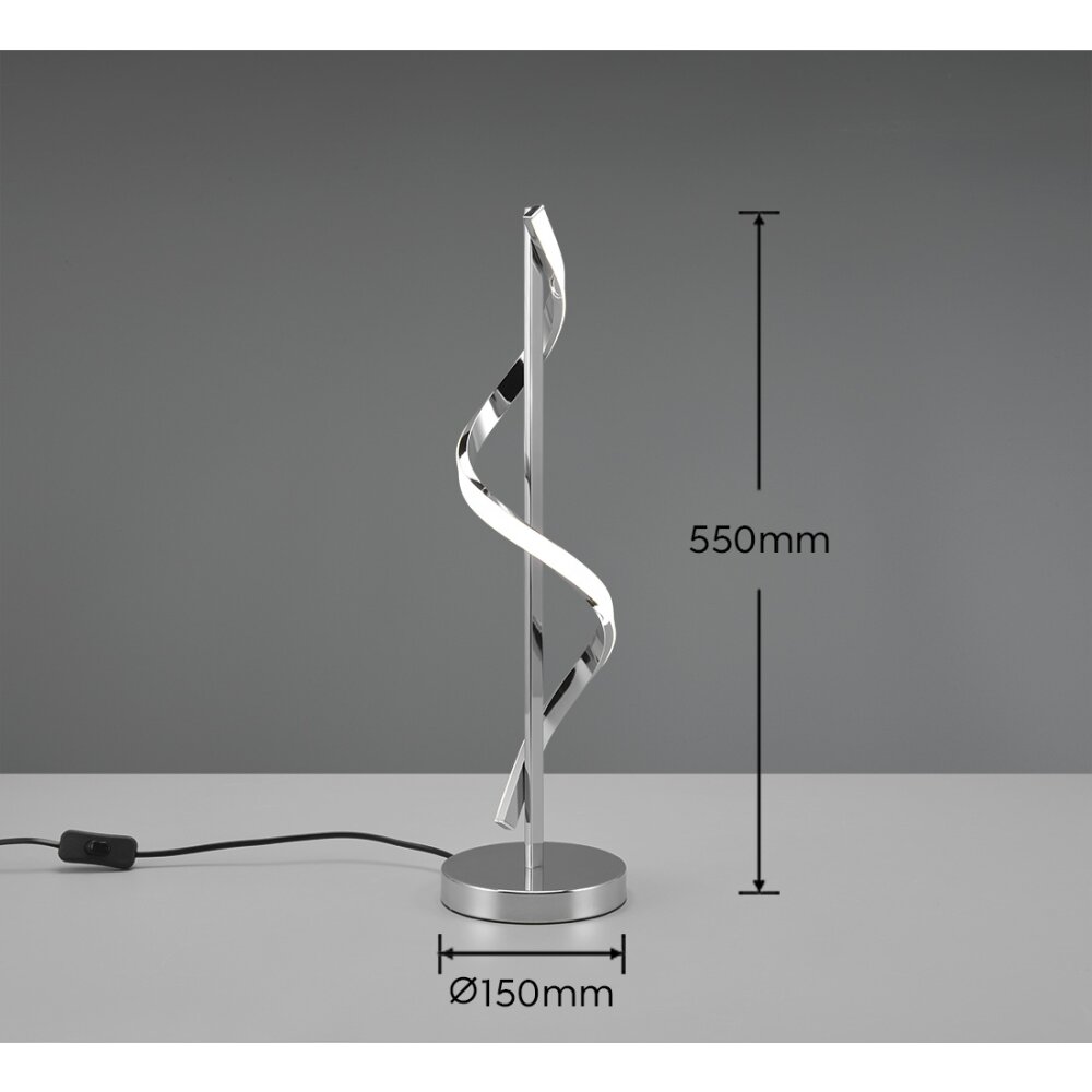 Reality Isabel Tischleuchte LED Chrom, 1-flammig
