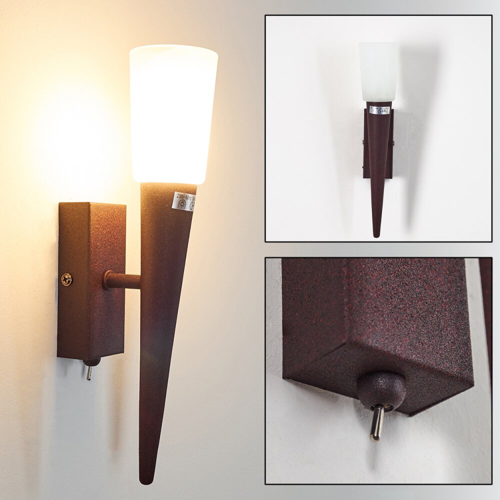 Kundi Wandleuchte Rostfarben, 1-flammig main product photo