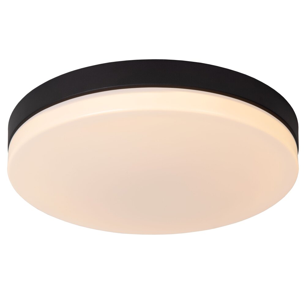 Lucide BISKIT Deckenleuchte LED Schwarz, 1-flammig, Bewegungsmelder main product photo