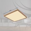 Globo SAPANA Deckenpanel Holzoptik, Weiß, 1-flammig