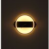 Globo UHR Wandlampe LED Schwarz, 1-flammig