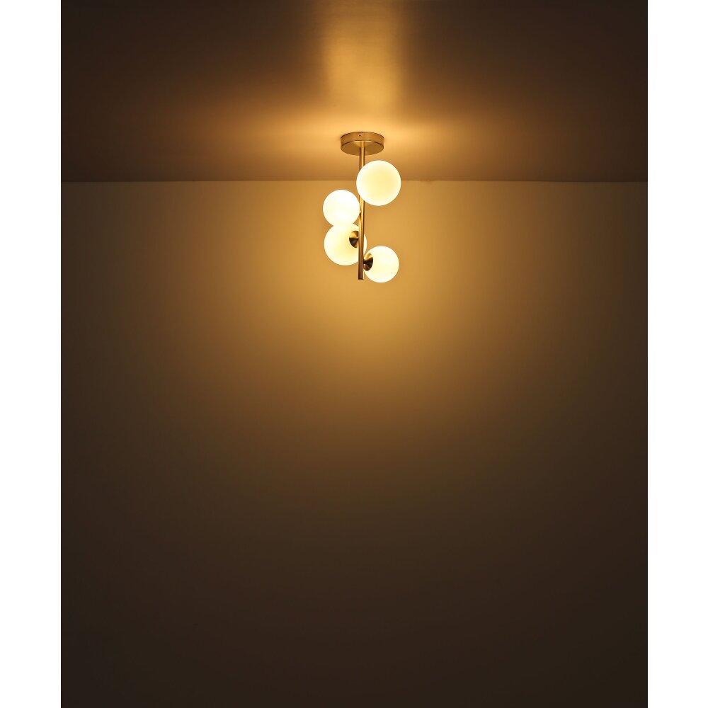 Globo RIHA Deckenleuchte LED Nickel-Matt, 4-flammig