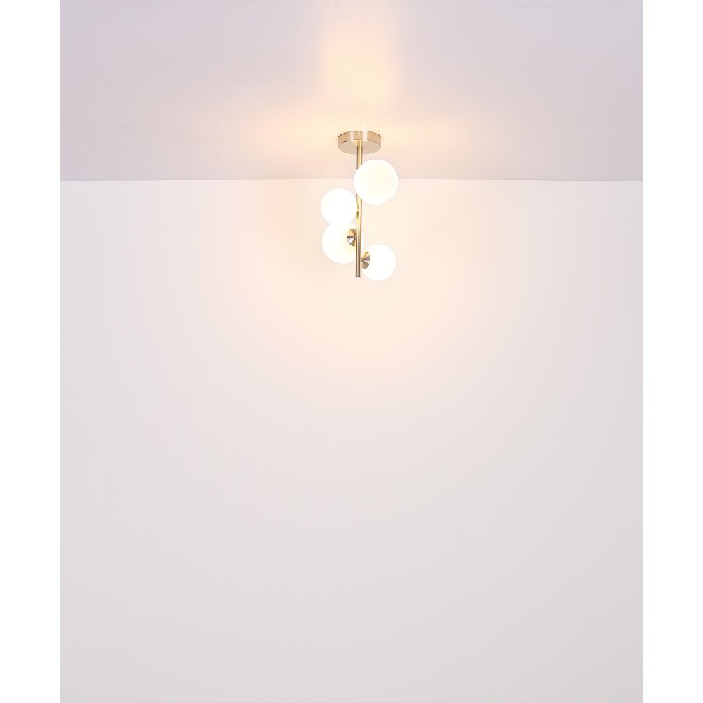 Globo RIHA Deckenleuchte LED Nickel-Matt, 4-flammig