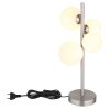 Globo RIHA Tischleuchte LED Nickel-Matt, 4-flammig