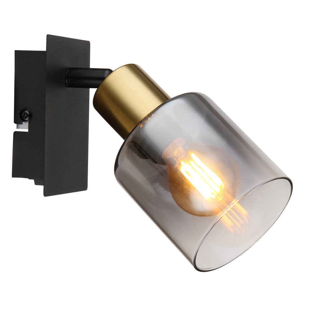 Globo HOLLSY Wandleuchte Schwarz, 1-flammig main product photo