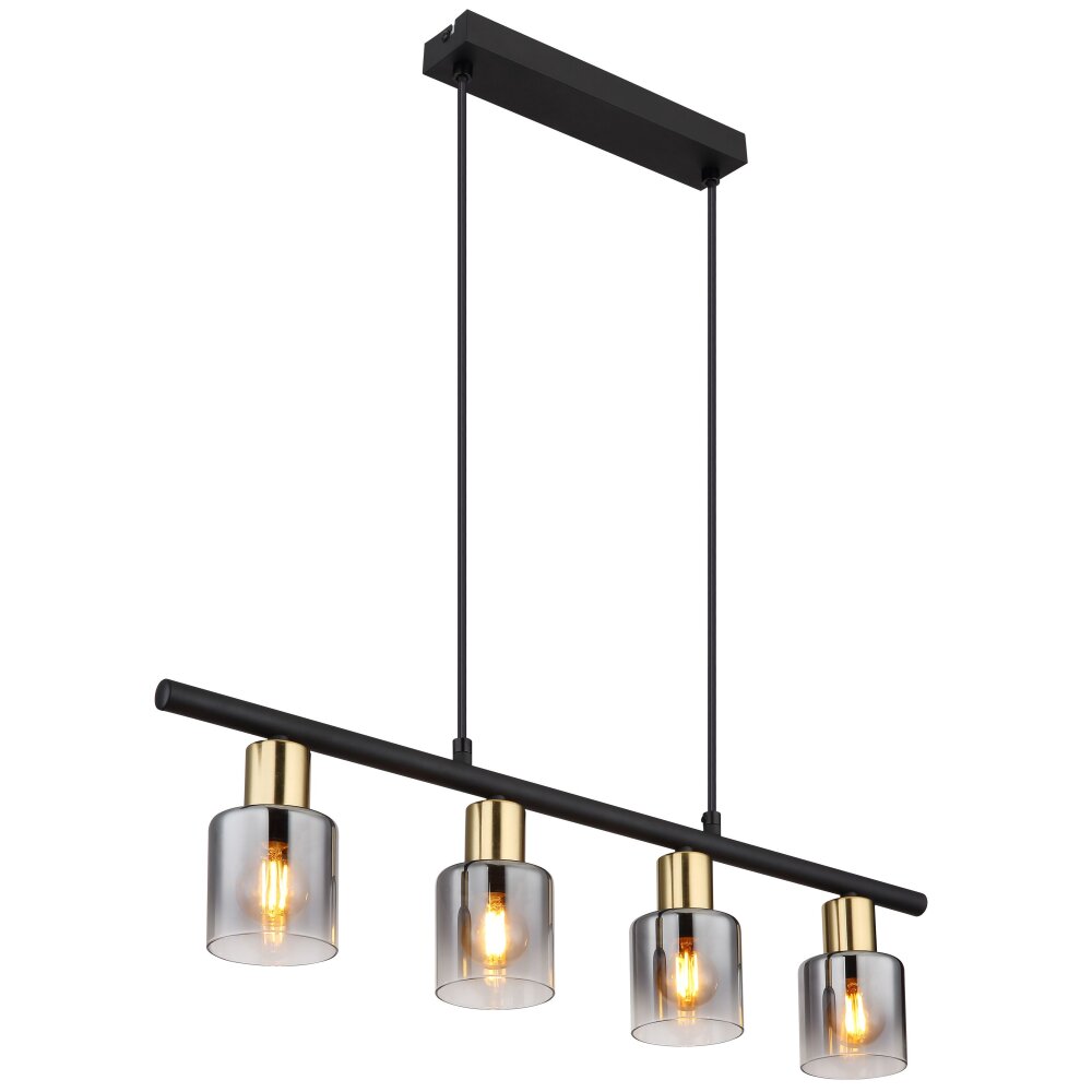 Globo HOLLSY Hängeleuchte Schwarz, 4-flammig main product photo