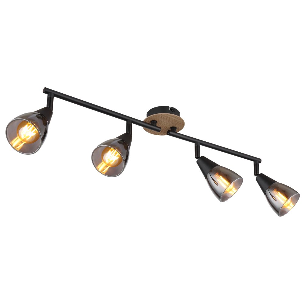 Globo MUBBY Deckenleuchte Schwarz, 4-flammig main product photo