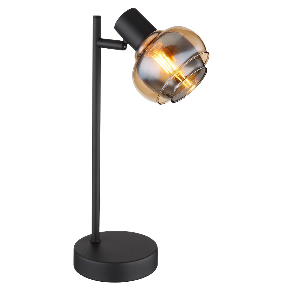 Globo TOKKI Tischleuchte Schwarz, 1-flammig main product photo