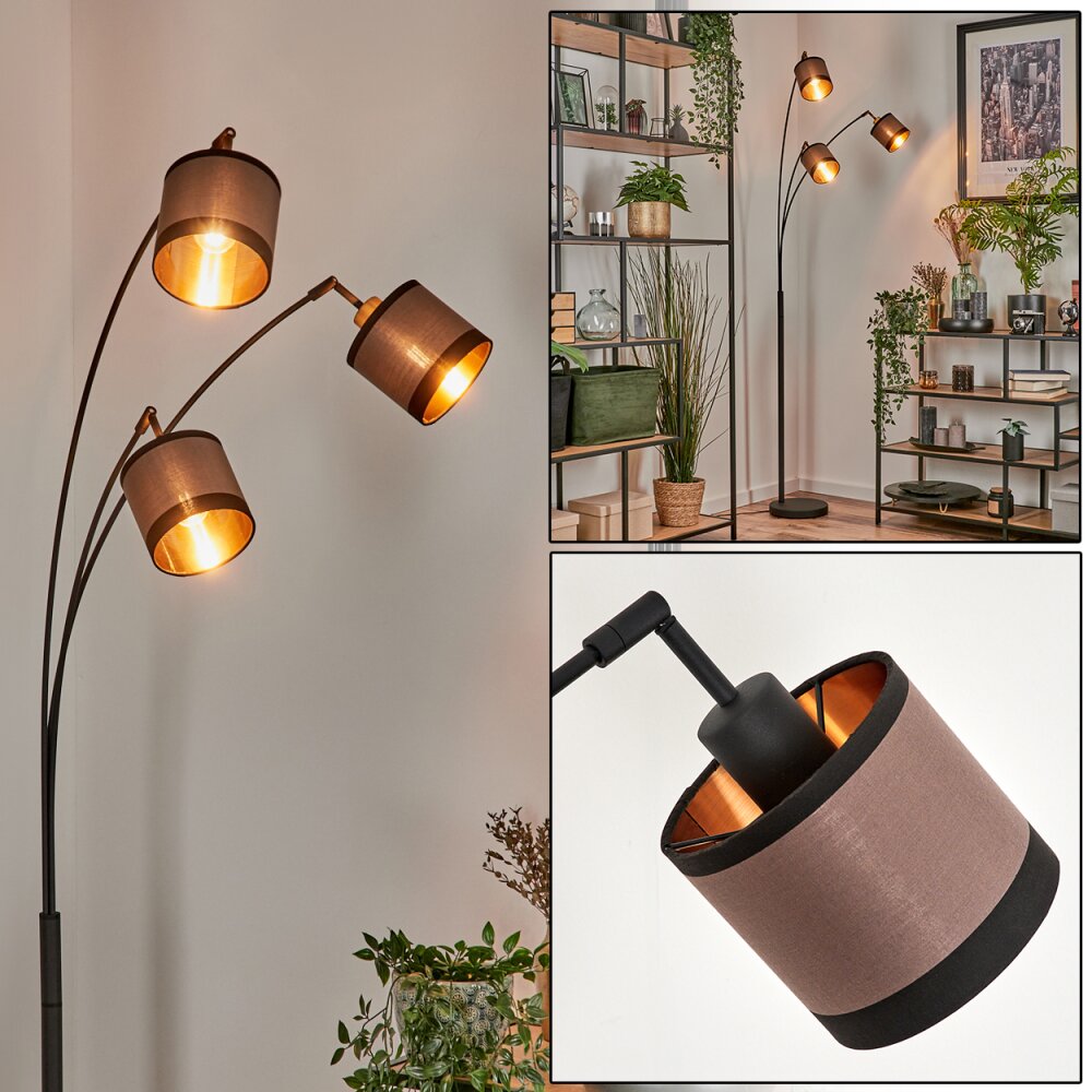 Lohobe Stehleuchte Schwarz, 3-flammig main product photo