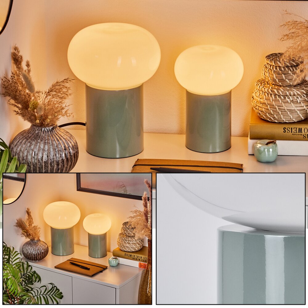 Godrie Tischleuchte 2er Set Türkis, 2-flammig main product photo