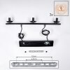 Gastor Hängeleuchte Glas 15 cm Bernsteinfarben, Klar, 3-flammig
