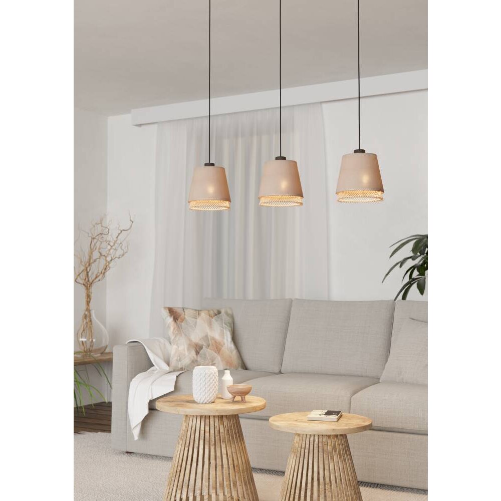 Eglo TABLEY Hängeleuchte Schwarz, 3-flammig main product photo