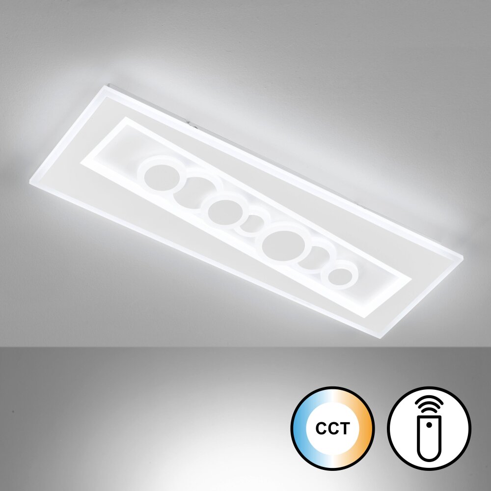Fischer & Honsel Ratio Deckenpanel LED Weiß, 1-flammig, Fernbedienung main product photo