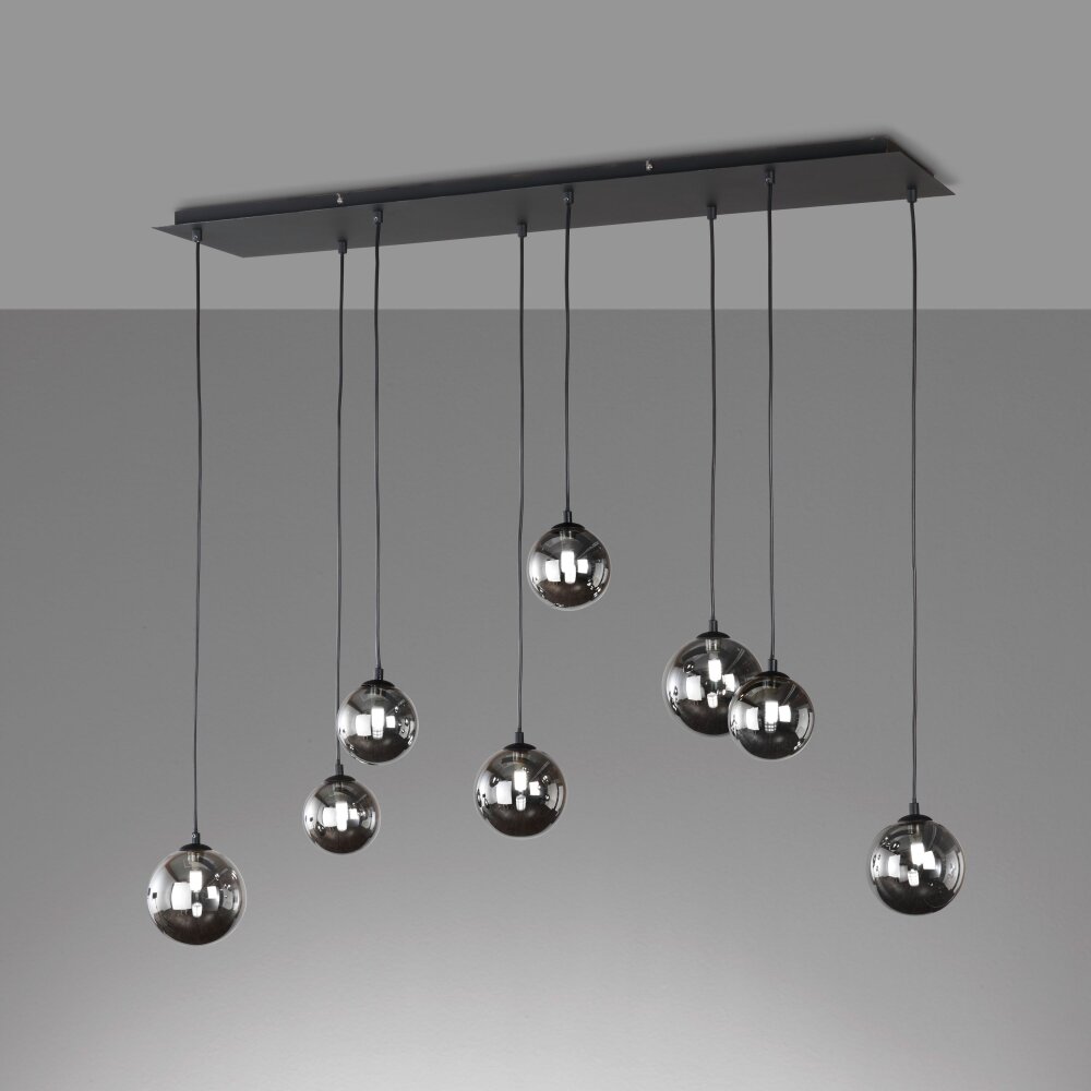 Fischer & Honsel Bala Pendelleuchte LED Schwarz, 8-flammig main product photo