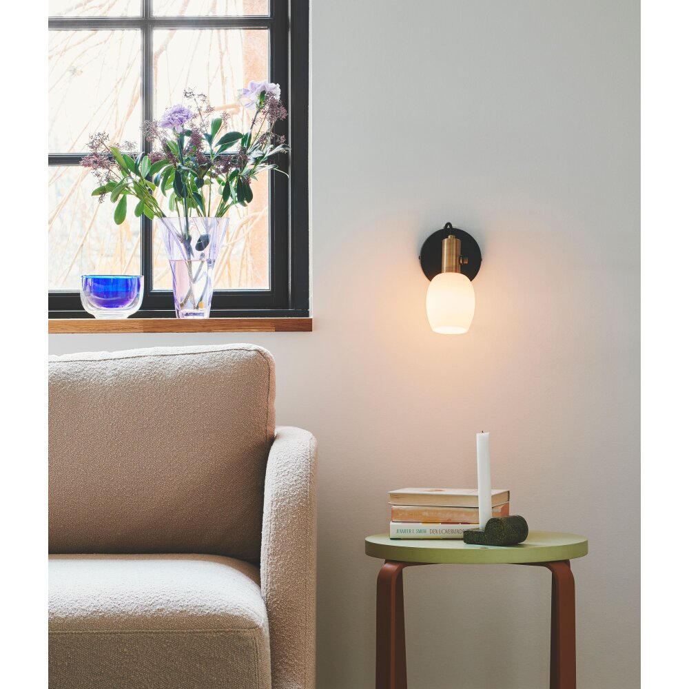 Nordlux ARILD Wandleuchte Schwarz, 1-flammig main product photo
