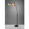 Trio Lumina Bogenlampe Schwarz, 3-flammig