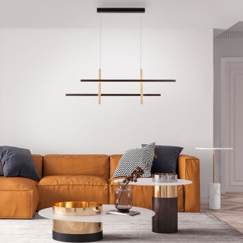 Paul Neuhaus BARRA Pendelleuchte LED Gold, Schwarz, 1-flammig Paul Neuhaus BARRA Pendelleuchte LED Gold, Schwarz, 1-flammig