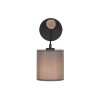 JUST LIGHT GERDA TRIBU Wandleuchte Naturfarben, Schwarz, 1-flammig