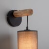 JUST LIGHT GERDA TRIBU Wandleuchte Naturfarben, Schwarz, 1-flammig