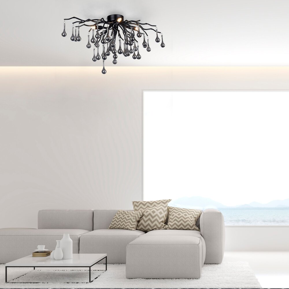 Paul Neuhaus ICICLE Deckenleuchte Schwarz, 4-flammig main product photo