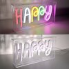 Leuchten Direkt NEON-HAPPY Dekoleuchte LED Transparent, Klar, 1-flammig