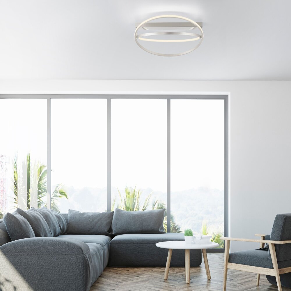 Paul Neuhaus Q-BELUGA Deckenleuchte LED Silber, 1-flammig, Fernbedienung main product photo