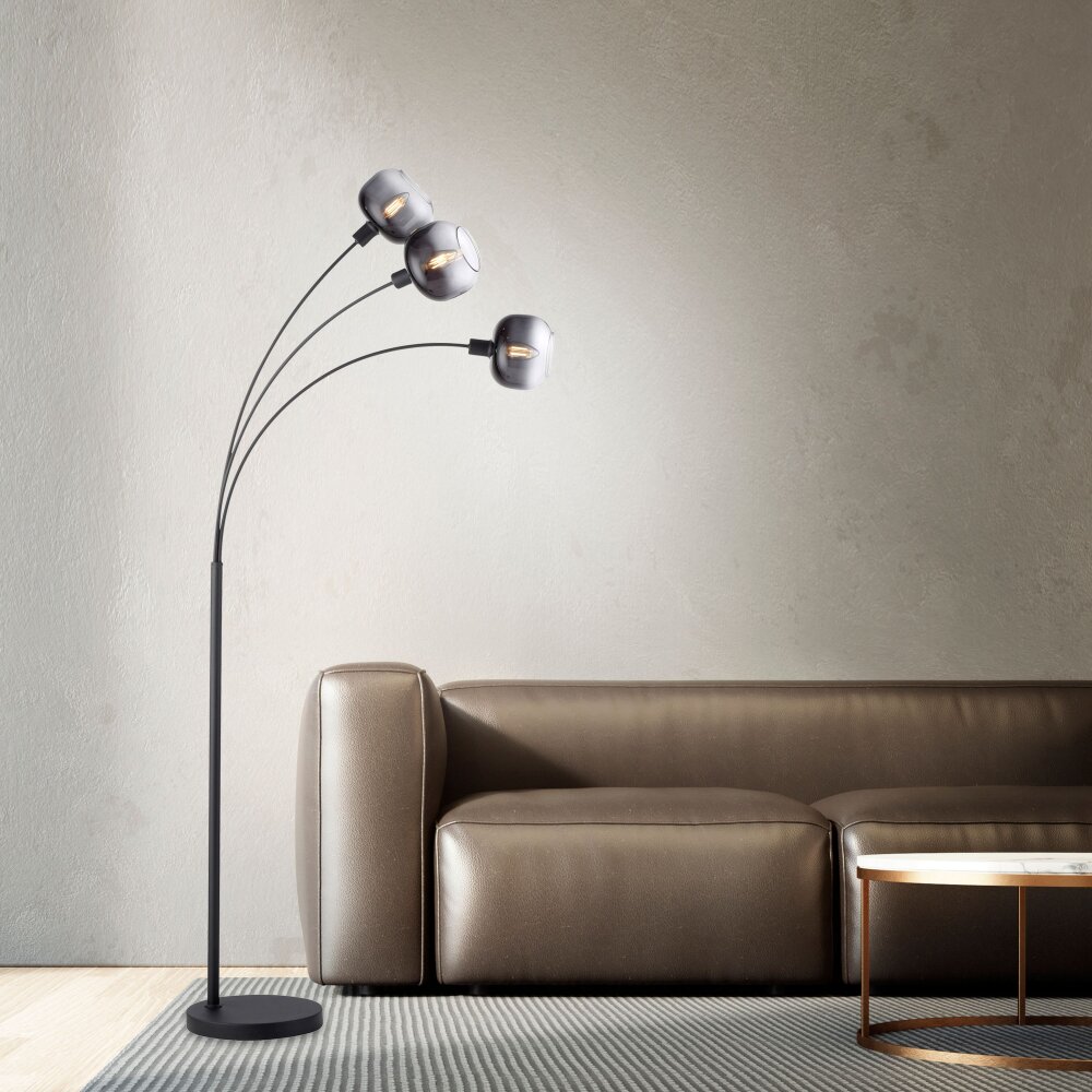 Leuchten Direkt ZEA Stehleuchte Schwarz, 3-flammig main product photo