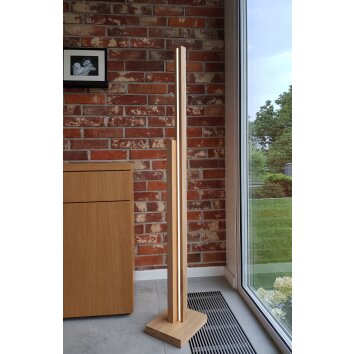 Chinchinales Stehleuchte LED Naturfarben, 1-flammig