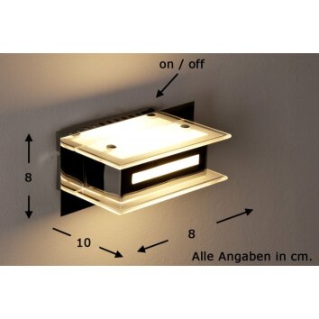 Trio 2220 Wandleuchte LED Chrom, 1-flammig