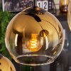 Koyoto Hängeleuchte Glas 15 cm Gold, Klar, 8-flammig