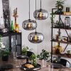 Apedo Hängeleuchte Glas 30cm Rauchfarben, 3-flammig