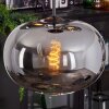 Apedo Hängeleuchte Glas 30cm Rauchfarben, 3-flammig