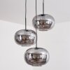 Apedo Hängeleuchte Glas 30cm Rauchfarben, 3-flammig