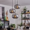 Apedo Hängeleuchte Glas 30cm Rauchfarben, 3-flammig
