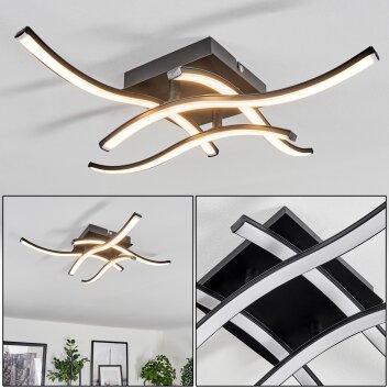 Casais Deckenleuchte LED Schwarz, 4-flammig Casais Deckenleuchte LED Schwarz, 4-flammig