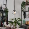 Gastor Hängeleuchte Glas 15 cm Schwarz, 1-flammig