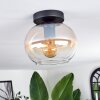 Apedo Deckenleuchte Glas 20 cm Bernsteinfarben, Klar, 1-flammig