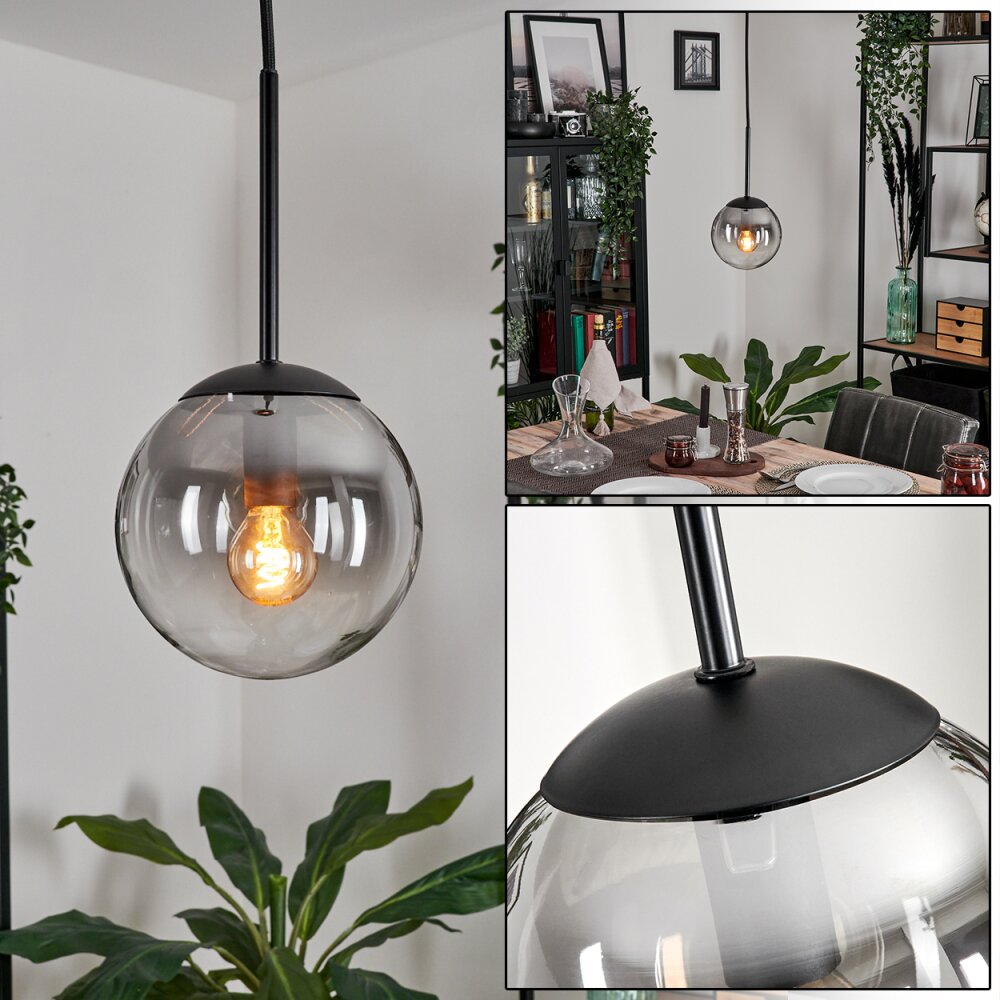 Gastor Hängeleuchte Glas 15 cm Klar, Rauchfarben, 1-flammig main product photo