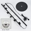 Remaisnil Stehleuchte Glas 10 cm Schwarz, 6-flammig