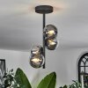 Chehalis Deckenleuchte Glas 10 cm Klar, Rauchfarben, 4-flammig
