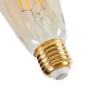 E27 2er Set LED 6 Watt 2200 Kelvin 650 Lumen Bernsteinfarben, Messing, 1-flammig