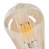 E27 2er Set LED 6 Watt 2200 Kelvin 650 Lumen Bernsteinfarben, Messing, 1-flammig