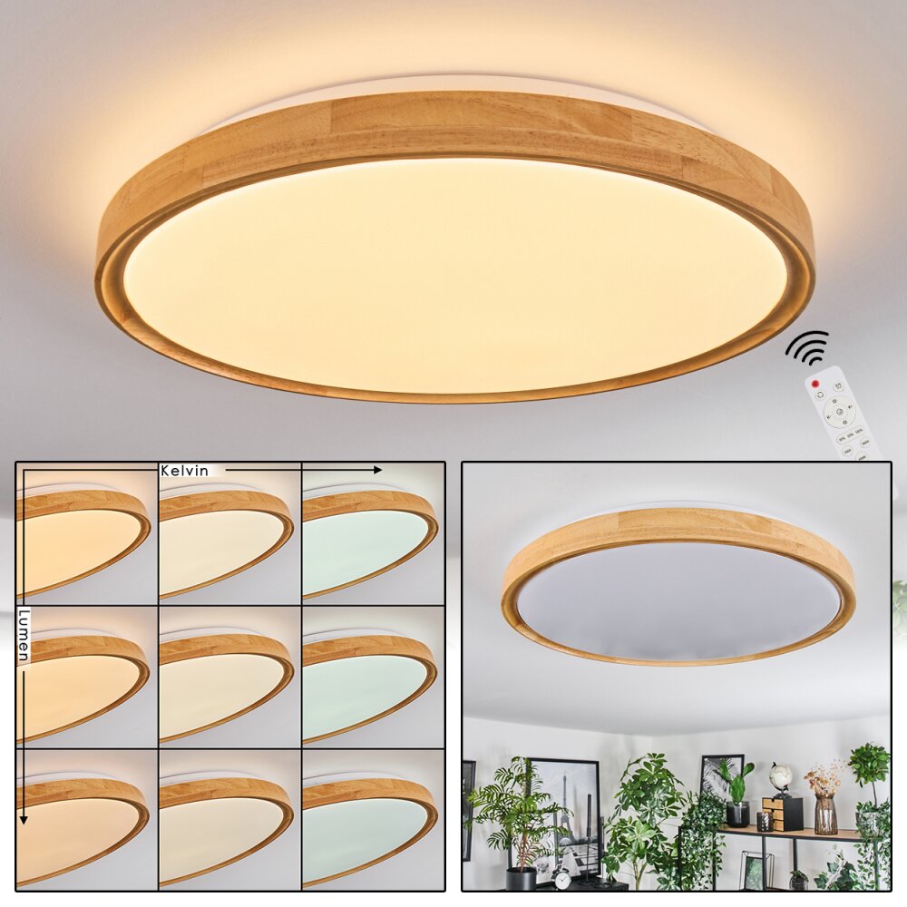 Sofo Deckenleuchte LED Weiß, 1-flammig, Fernbedienung main product photo