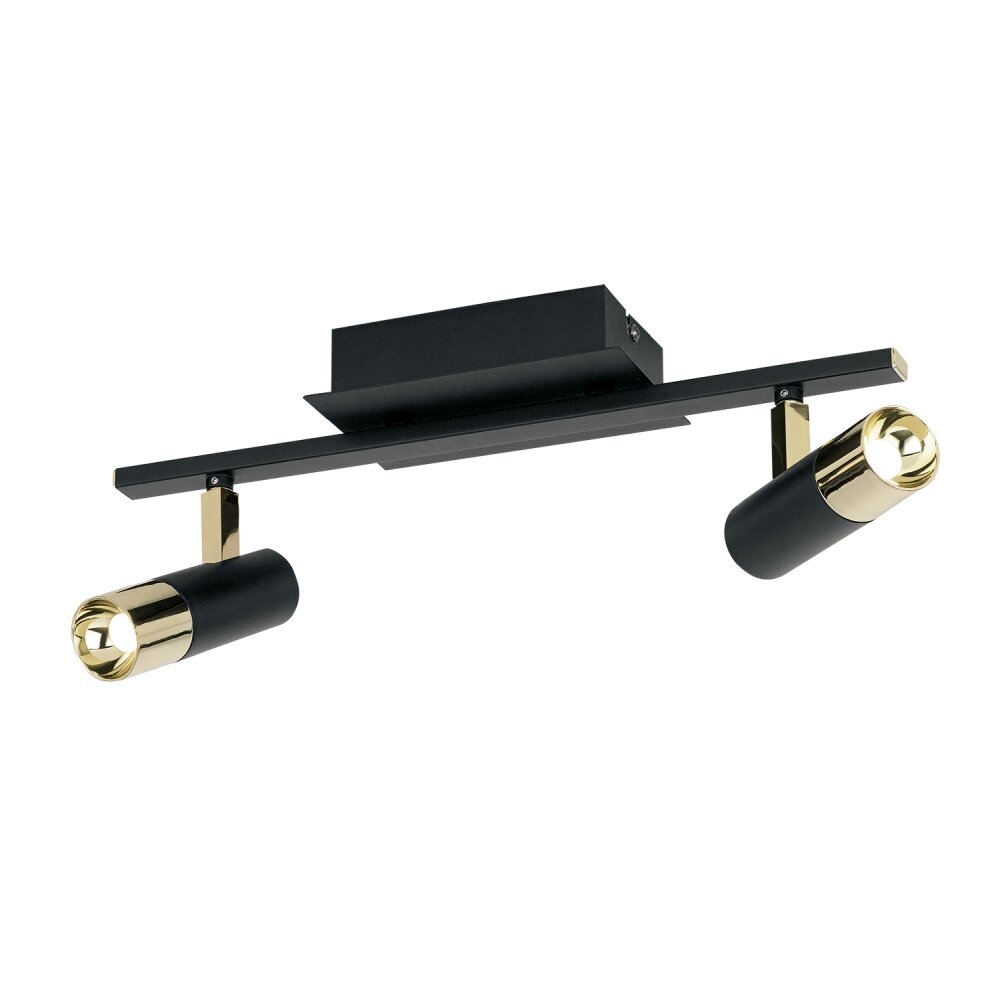 Eglo TOMARES Spot LED Messing, Schwarz, 2-flammig main product photo