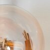 Chehalis Wandleuchte Glas 10 cm Bernsteinfarben, 2-flammig