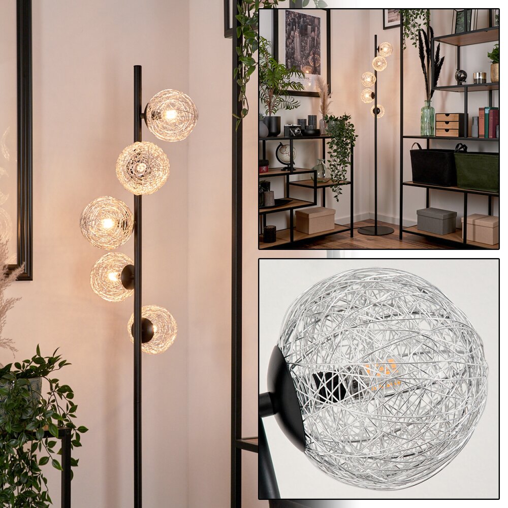 Remaisnil Stehleuchte Silber, 5-flammig main product photo